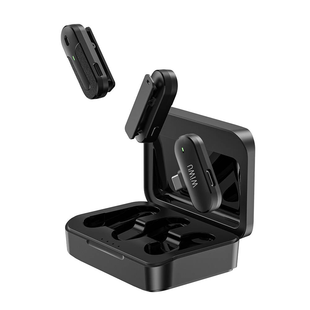 Wiwu Wi-WM002 Type-C Şarj Portlu Kablosuz Yaka Mikrofonu Wiwu Wi-WM002 Type-C Şarj Portlu Kablosuz Yaka Mikrofonu